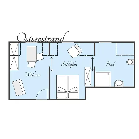 Schloss Gross Luesewitz Apartament Sanitz